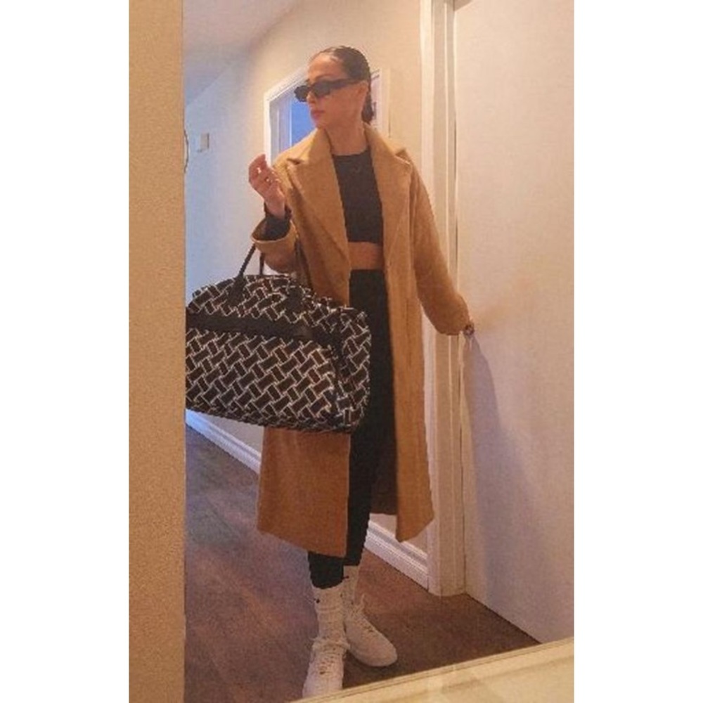 Vintage Weave Neutral Weekender Bag - DVF for Target NWT - Picture 5 of 6